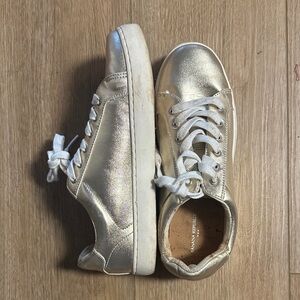 Banana Republic Shimmering Gold Sneakers